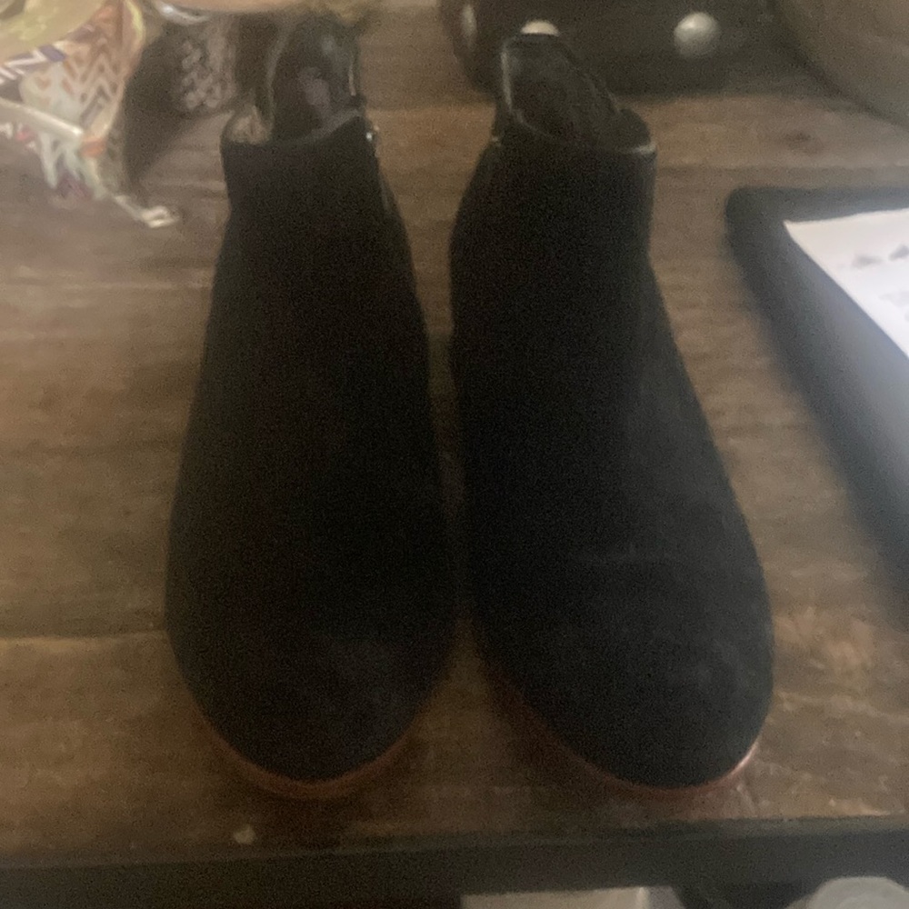 Black Suede Ankle Boots